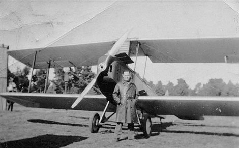 biplane with pilot